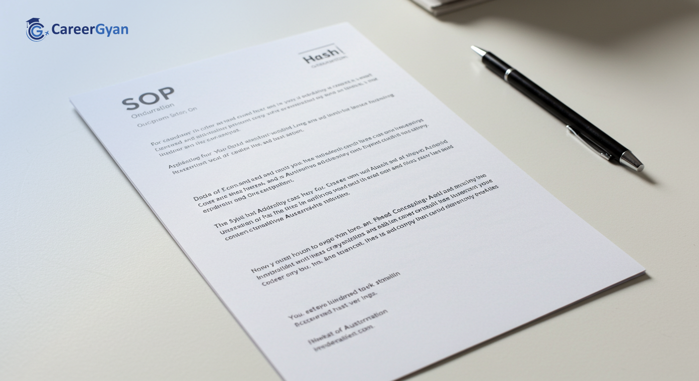 SOP for Australia Student Visa